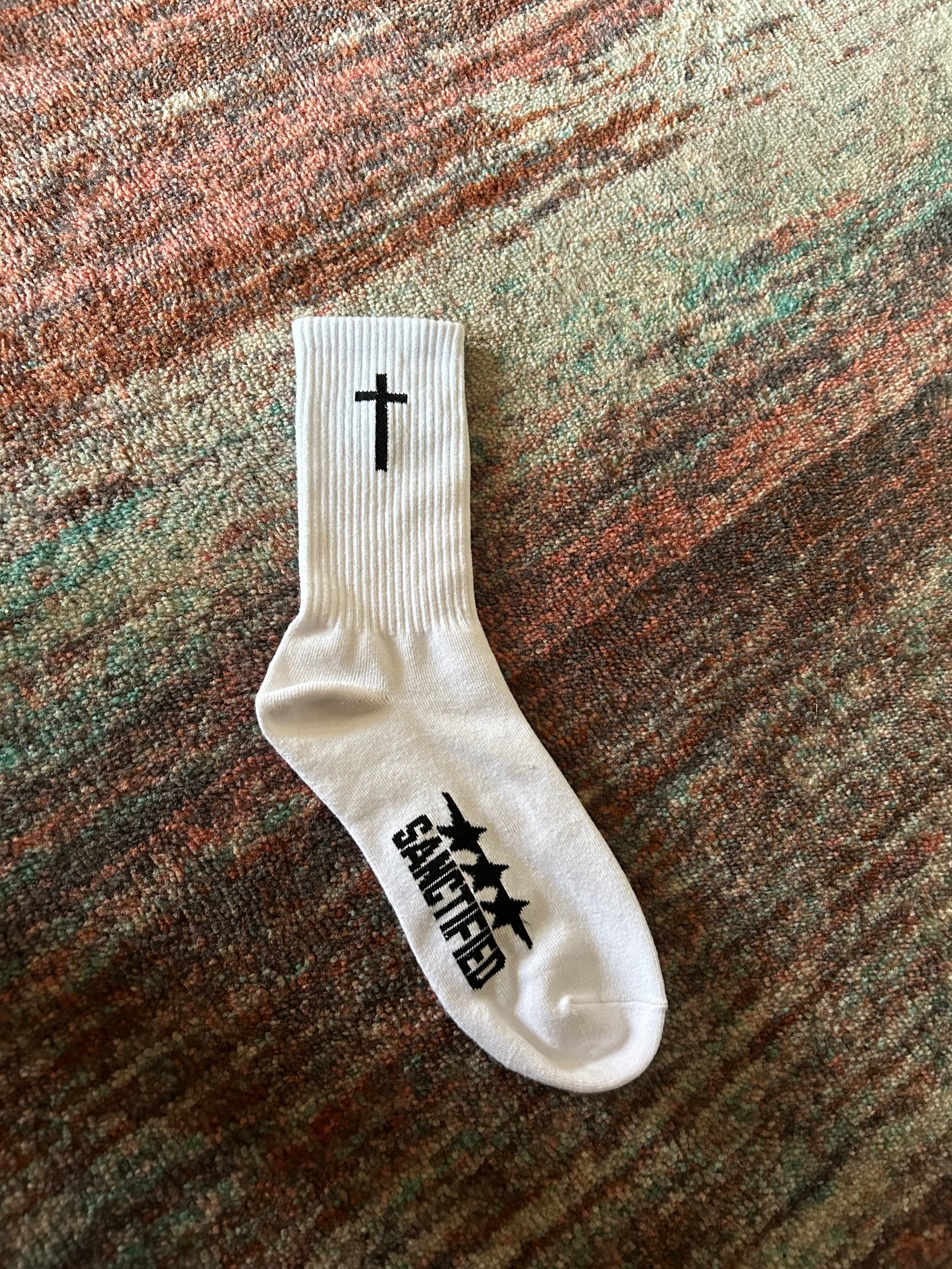 "TRUST IN JESUS" RIBBED SOCKS (2 PACK)