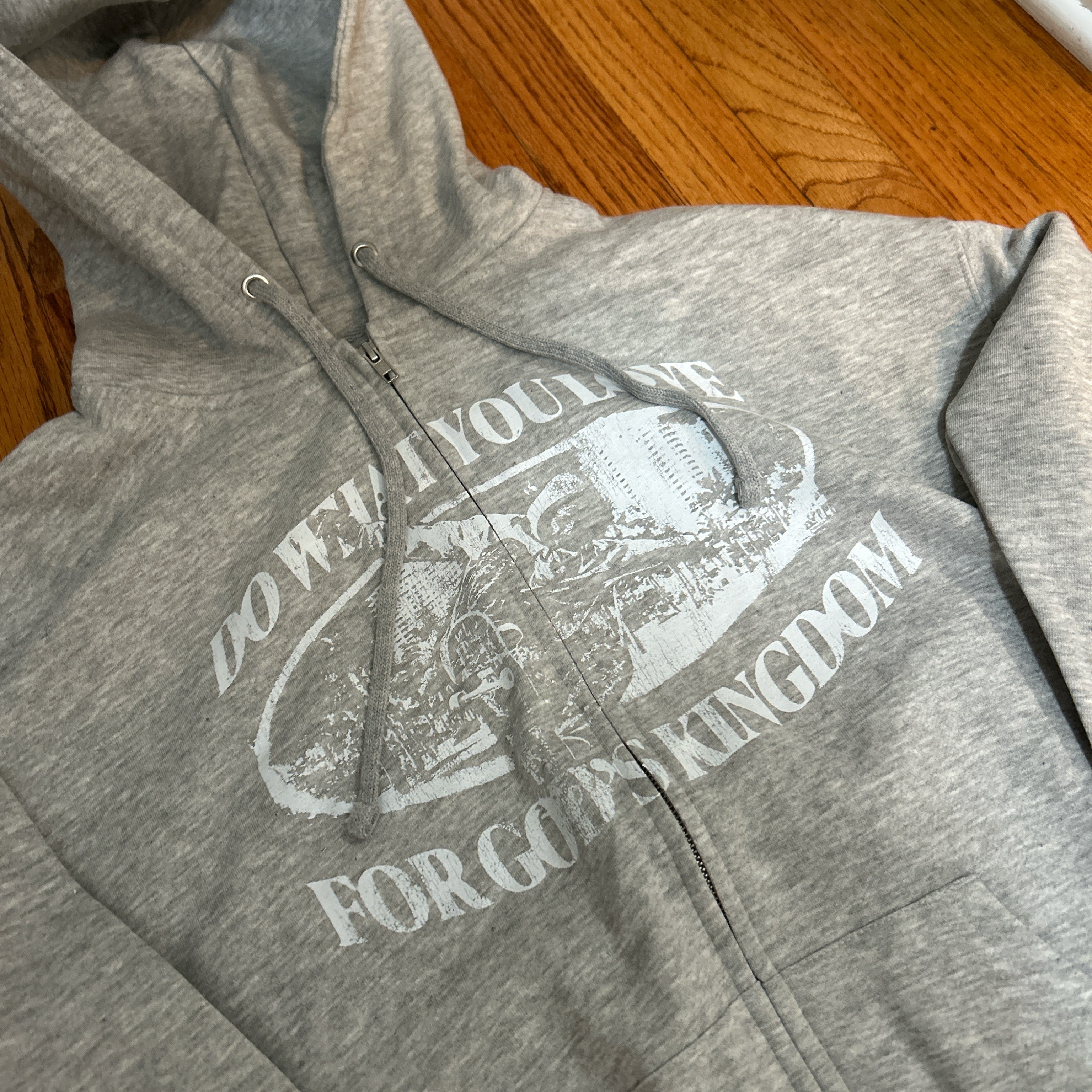 "FOR HIS KINGDOM" ZIPUP HOODIE
