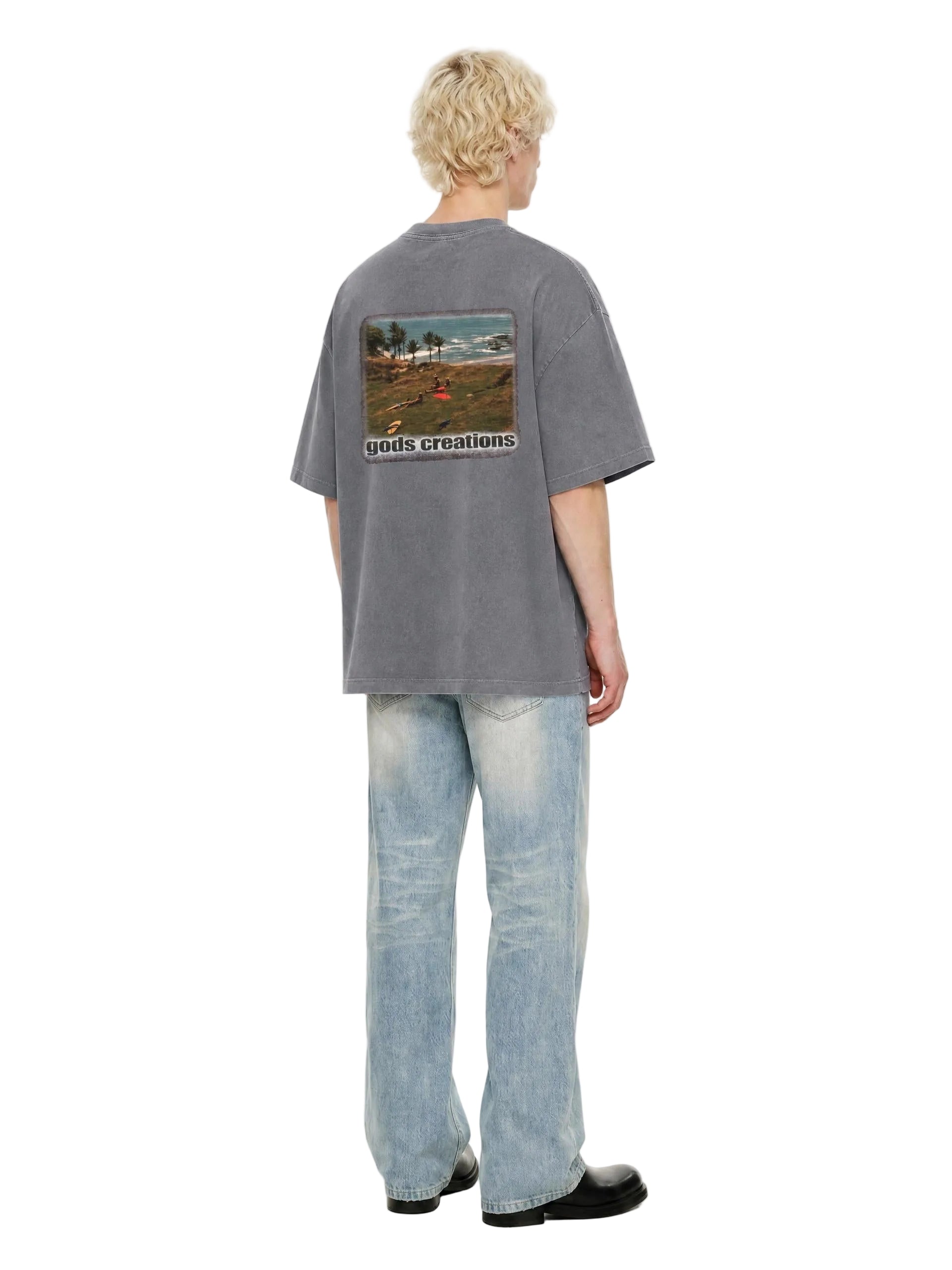 GOD'S CREATIONS VINTAGE TEE (DARK GREY)