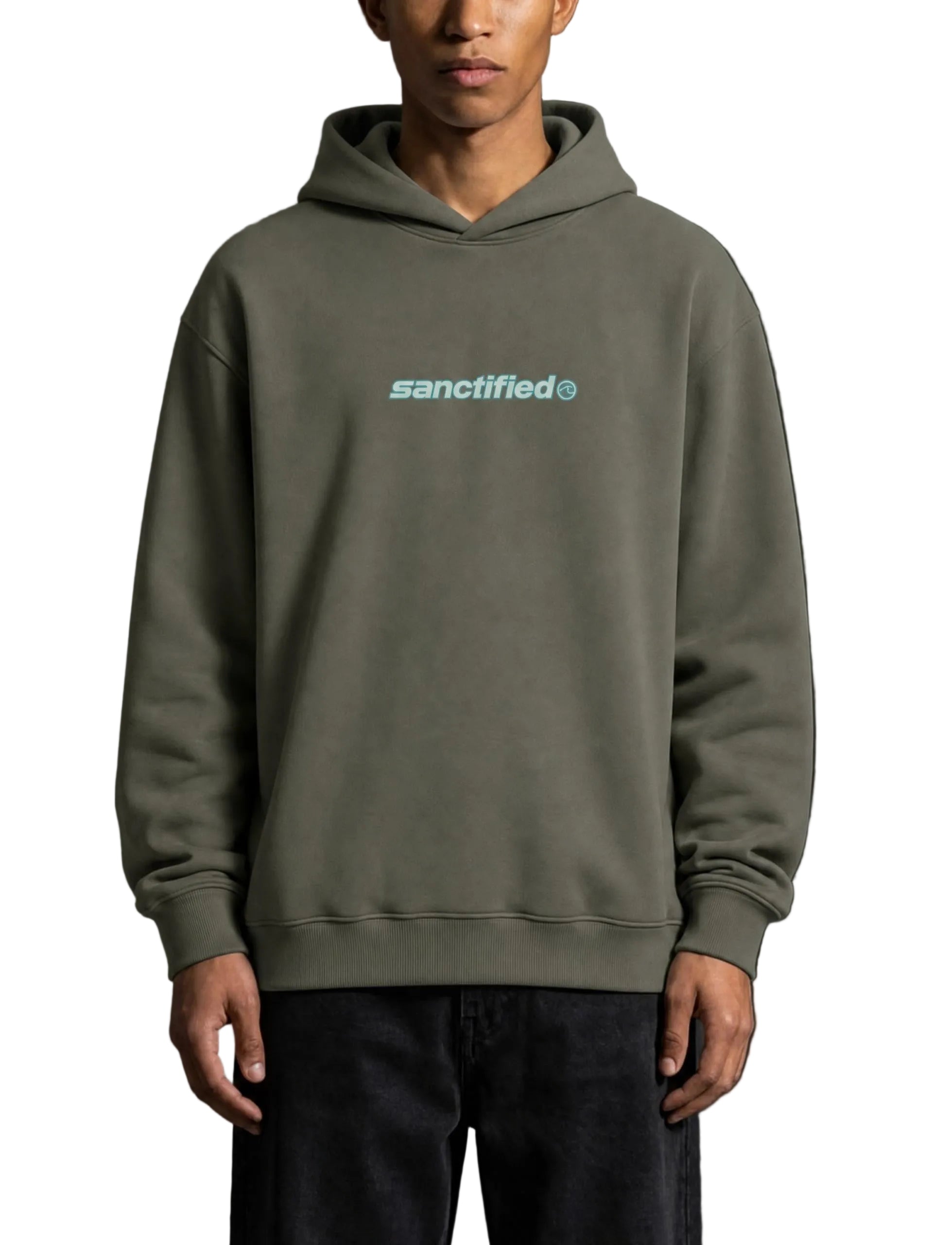 POW VINTAGE SKI HOODIE (DARK GREEN)