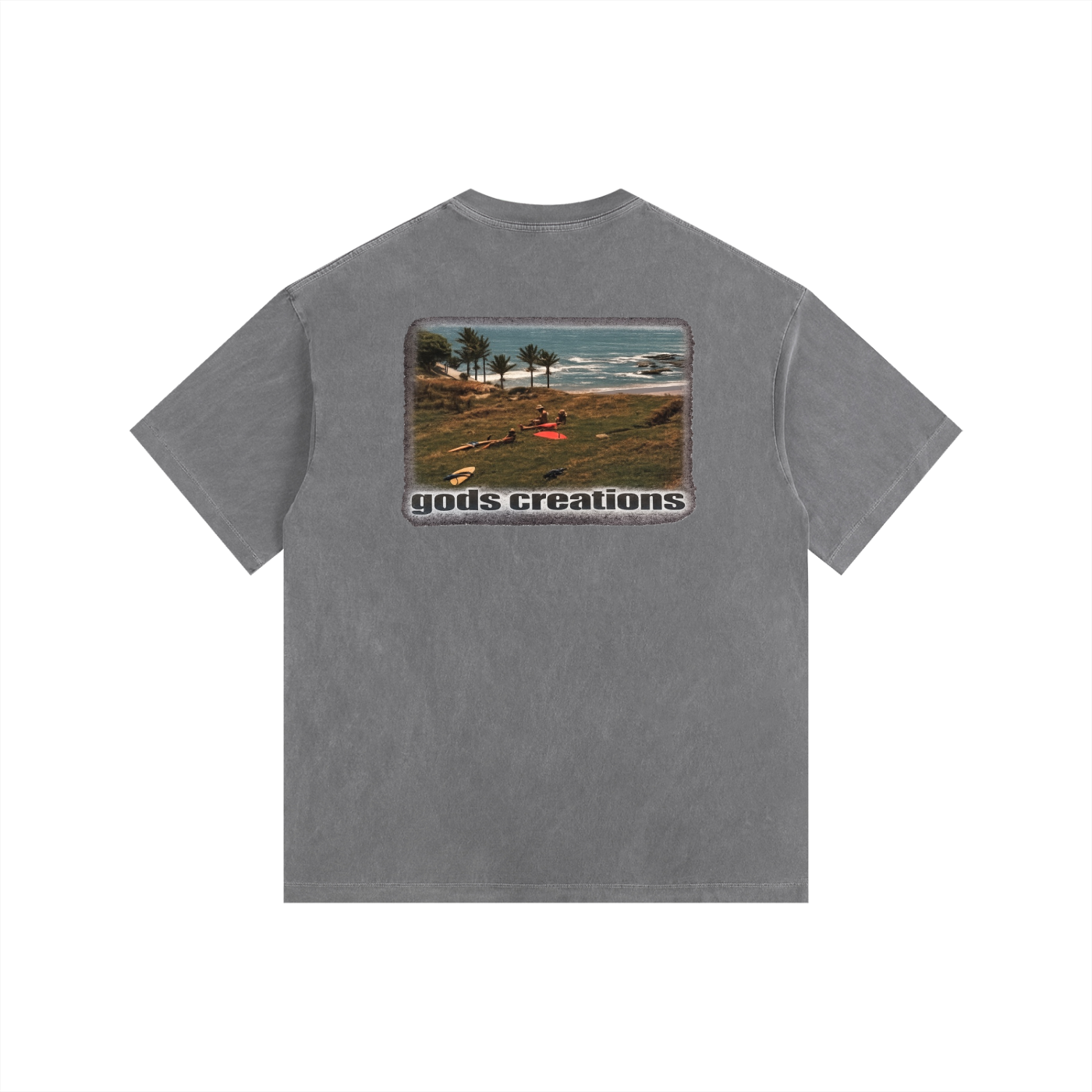 GOD'S CREATIONS VINTAGE TEE (DARK GREY)